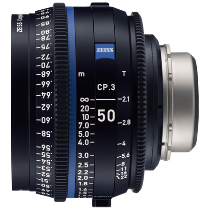 ZEISS CP.3 50mm T2.1 E Mount Cine Lens - Metric