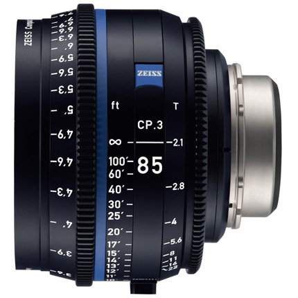 ZEISS CP.3 85mm T2.1 F Mount Cine Lens - Feet