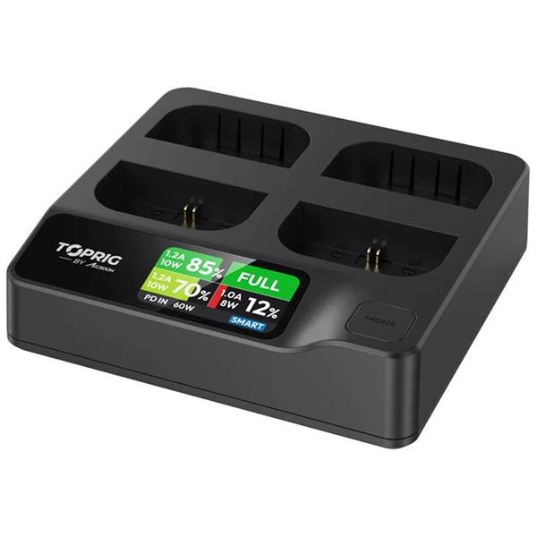 Accsoon 100W 4-Bay LP-E6 Fast Charger