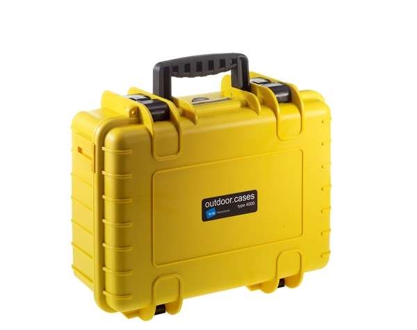 B&W International type 4000 Hard Case Yellow with dividers