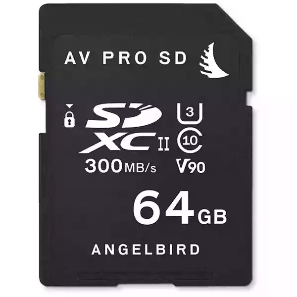 Angelbird 64GB AV Pro UHS-II V90 SDXC Memory Card 