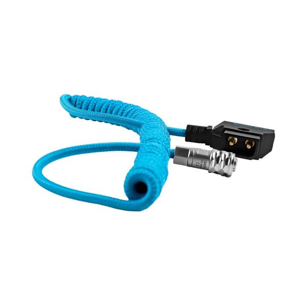 Kondor Blue D-Tap to BMPCC Coiled 16-50 Inch Cable Blue