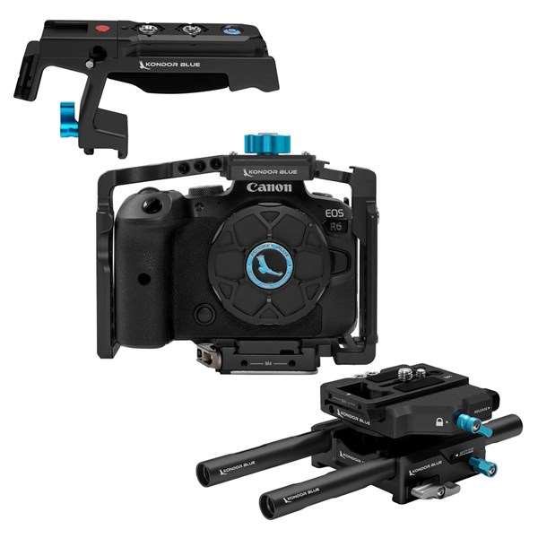 Kondor Blue Canon R5 Base Rig MKII (R5/R6/R) Raven Black