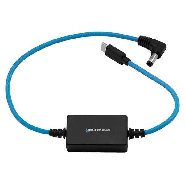 Kondor Blue 16-Inch DC to USB-C Power Delivery Cable for R5C/FX3