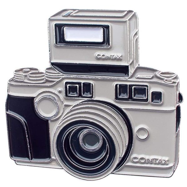 Official Exclusive Contax G2 AF Rangefinder Camera with TLA-200 Flash Camera Pin Badge