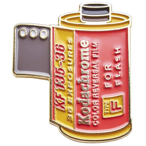 Official Exclusive Kodachrome Type F for Flash 35mm Film Cannister Pin Badge