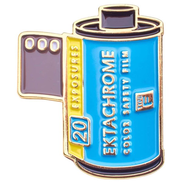 Official Exclusive Kodak Ektachrome 100 35mm Vintage Film Pin Badge