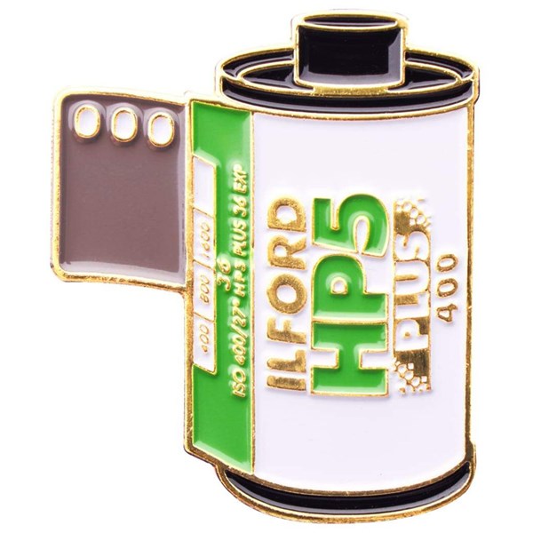Official Exclusive Ilford HP-5 Plus 400 35mm Film Cannister Pin Badge