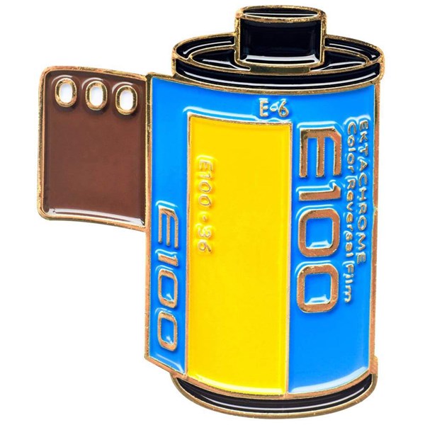 Official Exclusive Kodak Ektachrome 100 35mm Modern Film Cannister Pin Badge