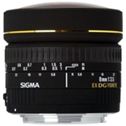 Sigma 8mm f/3.5 EX DG Circular Fisheye Lens Canon EF