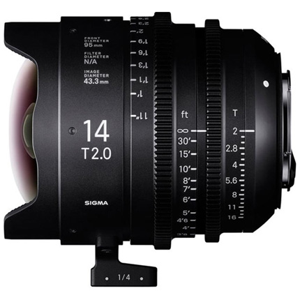 Sigma 14mm T2 FF High Speed Prime Cine Lens PL Mount