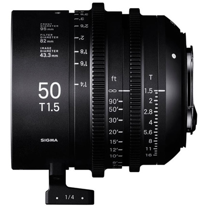 Sigma 50mm T1.5 FF High Speed Prime Cine Lens PL-Mount