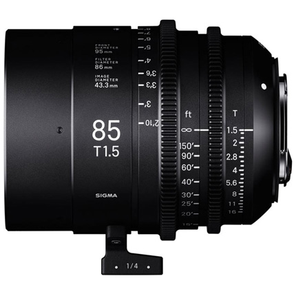 Sigma 85mm T1.5 FF High Speed Prime Cine Lens PL Mount