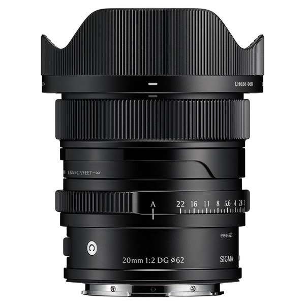 Sigma 20mm f/2 DG Contemporary Lens Black for L Mount