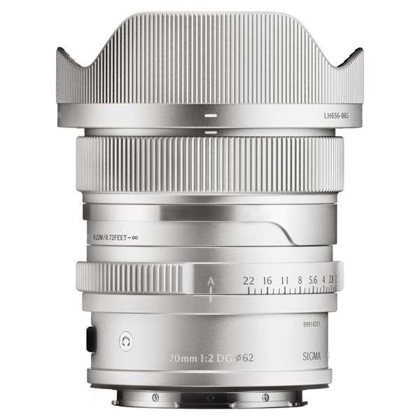 Sigma 20mm f/2 DG Contemporary Lens Silver for L Mount