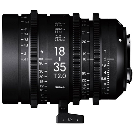 Sigma 18-35mm T2 High Speed Zoom Cine Lens PL Mount