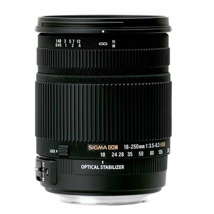 Sigma 18-250mm f/3.5-6.3 DC Macro OS HSM Lens Pentax K