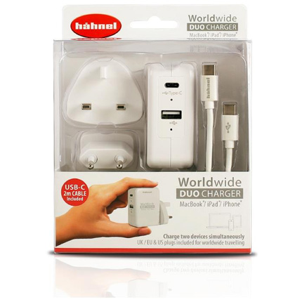 Hahnel Worldwide Duo Charger USB/USB-C for iPad