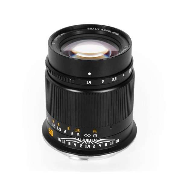 TTArtisan 50mm f/1.4 Lens for Sony E Black