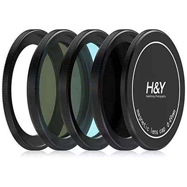 H&Y Triple Magnetic Filter Kit for Fujifilm X100V Black