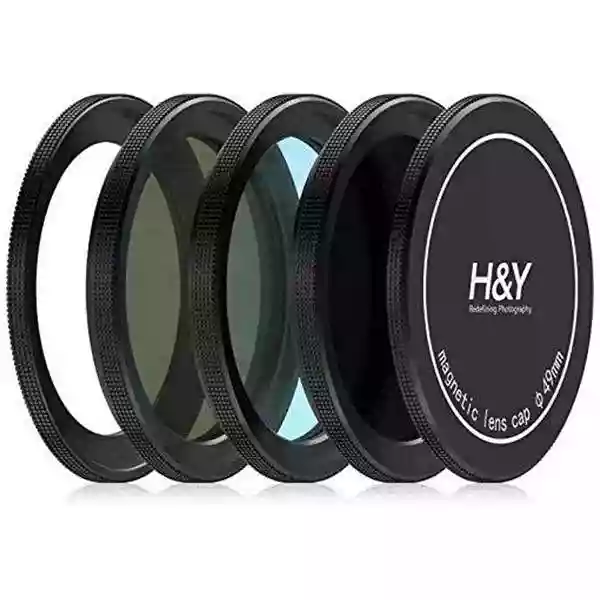 H&Y Triple Magnetic Filter Kit for Fujifilm X100V Black