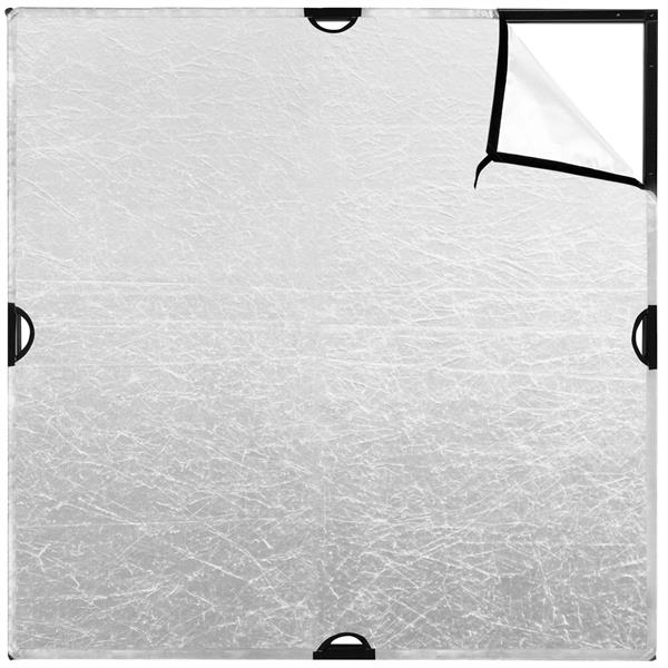 Westcott Scrim Jim Cine 2-in-1 Silver/White Bounce Fabric (4' x 4')