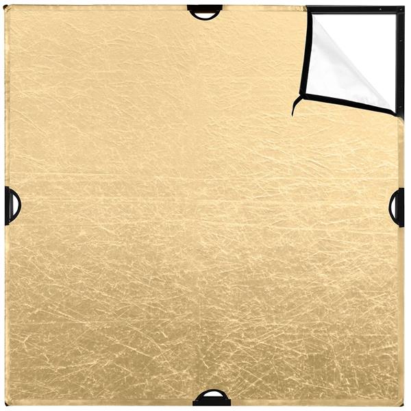 Westcott Scrim Jim Cine 2-in-1 Gold/White Bounce Fabric (4' x 4')