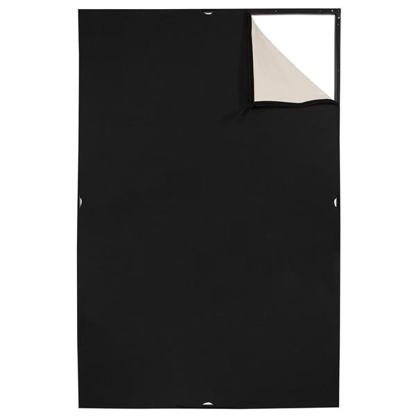 Westcott Scrim Jim Cine Unbleached Muslin/Black Fabric (4' x 6')