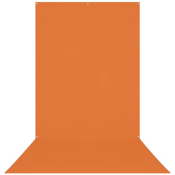 Westcott X-Drop Wrinkle-Resistant Backdrop - Tiger Orange (5' x 12')