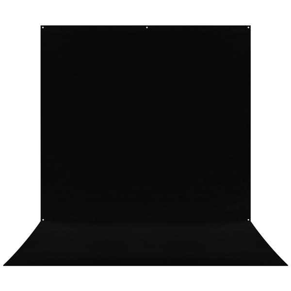 Westcott X-Drop Pro Wrinkle-Resistant Backdrop - Rich Black Sweep (8' x 13')
