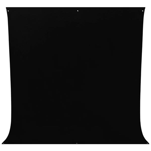 Westcott Wrinkle-Resistant Backdrop - Rich Black (9' x 10')