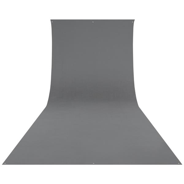 Westcott Wrinkle-Resistant Backdrop - Neutral Gray (9' x 20')