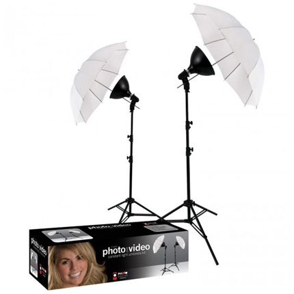 Westcott uLite Twin Head Umbrella Lighting Kit (406AG)