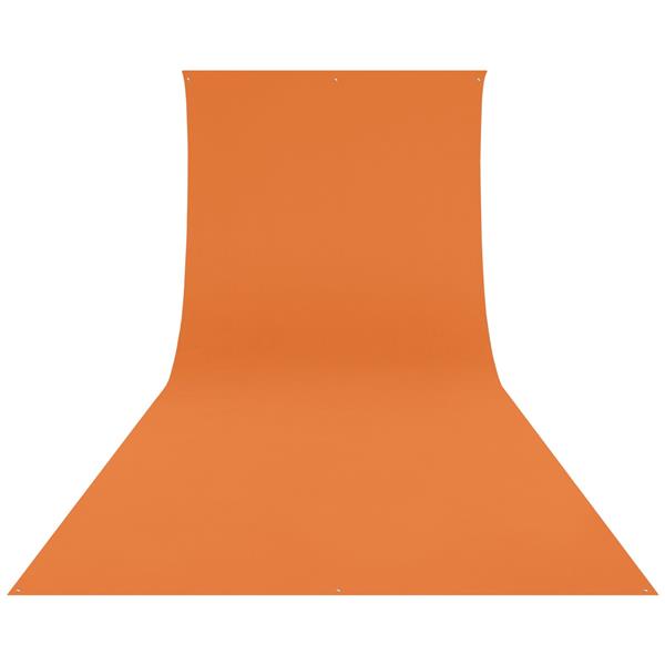 Westcott Wrinkle-Resistant Backdrop - Tiger Orange (9' x 20')