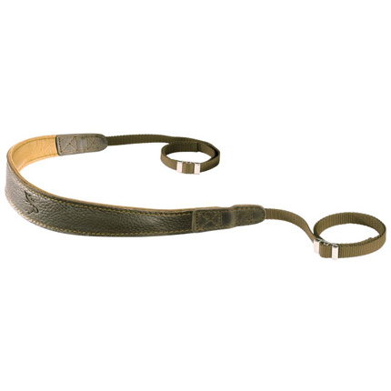 Eddycam 33mm Premium Camera Strap Green/Natural with Natural Stitching