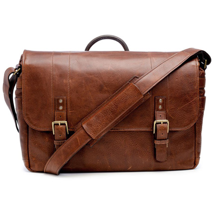 ONA Union Street Walnut Leather Messenger Bag
