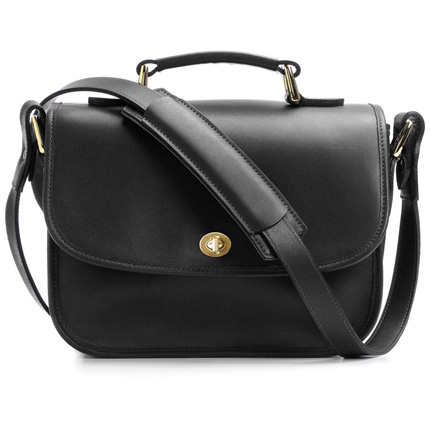 ONA Palma Black Leather Shoulder Bag
