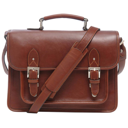 ONA Brooklyn Chestnut Leather Shoulder Bag