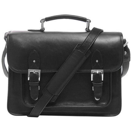 ONA Brooklyn Black Leather Shoulder Bag