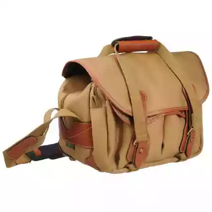 Billingham 225 Shoulder Bag - Khaki Canvas/Tan