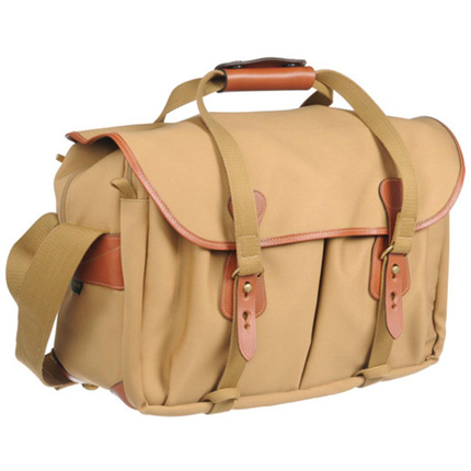 Billingham 445 Shoulder Bag - Khaki Canvas/Tan
