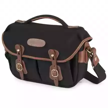 Billingham Hadley Small Pro Shoulder Bag - Black Canvas/Tan