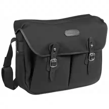 Billingham Hadley Large Shoulder Bag - Black FibreNyte/Black