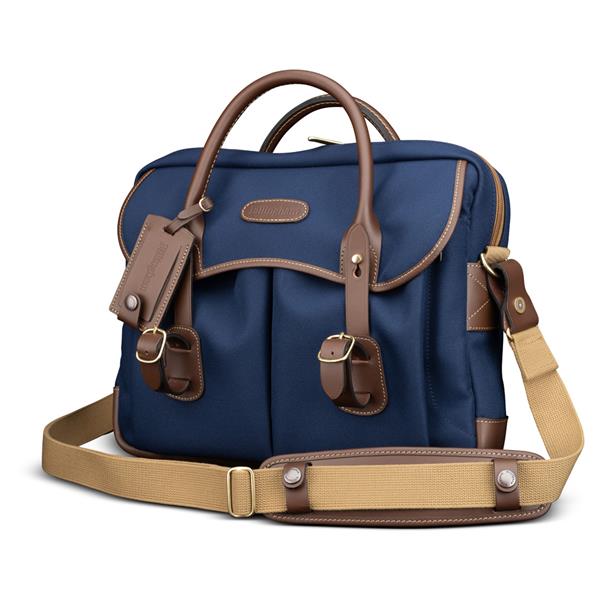Billingham Thomas Briefcase and Laptop Bag Navy FibreNyte/Chocolate