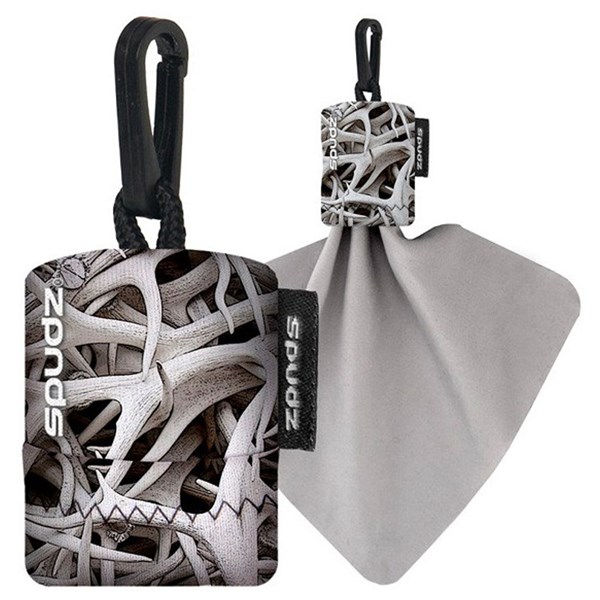 Spudz 10 x 10 Ultra Lens Cloth In Pouch (Snow Sheds)