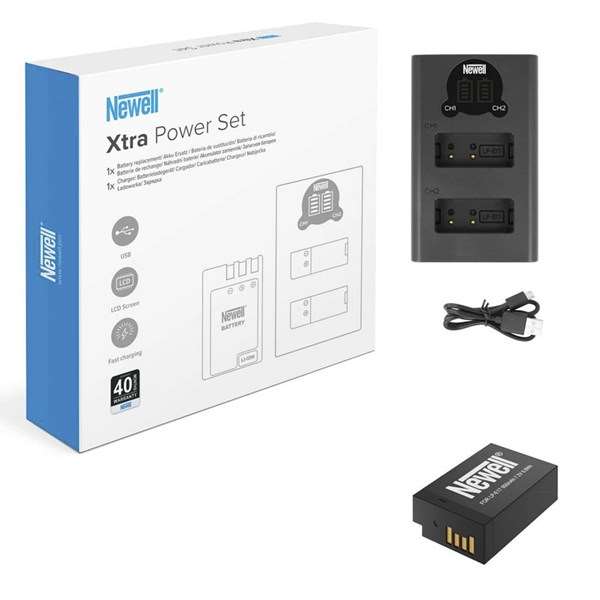 Newell Xtra Power Set 1x Charger and 1x LP-E17 Battery for Canon