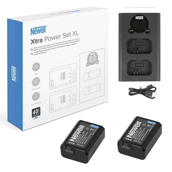 Newell DL-USB-C Charger and 2x NP-FW50 Batteries for Sony Kit