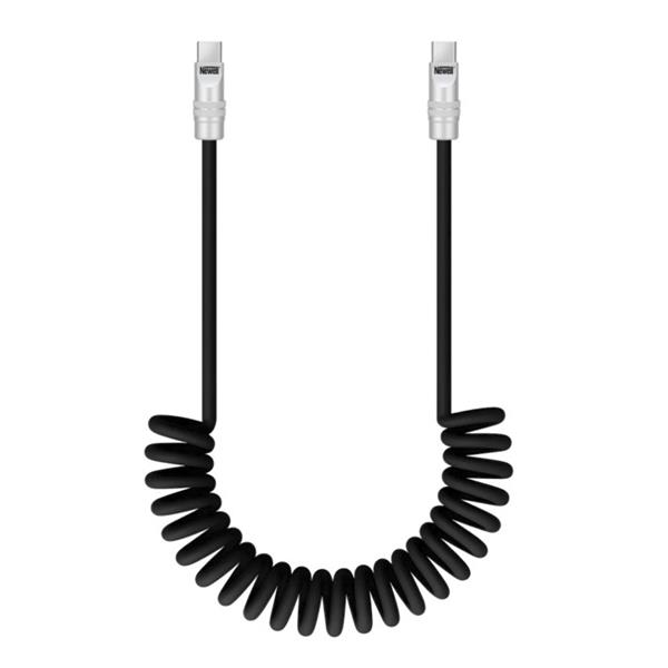 Newell USB-C - USB-C 100 W Cable 1.5m Silicone Spiral Black