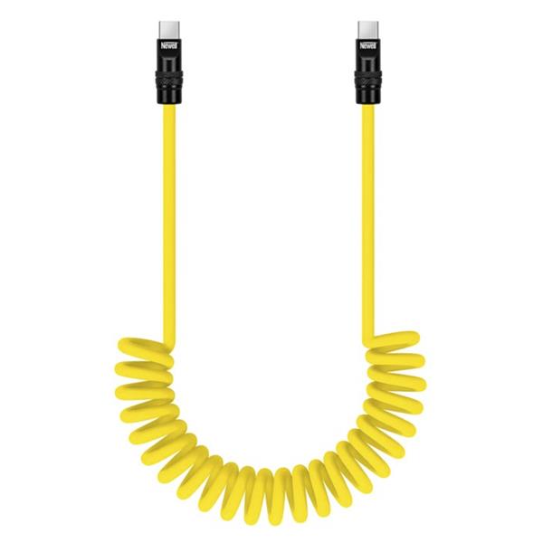 Newell USB-C - USB-C 100 W Cable 1.5m Silicone Spiral Yellow-Black