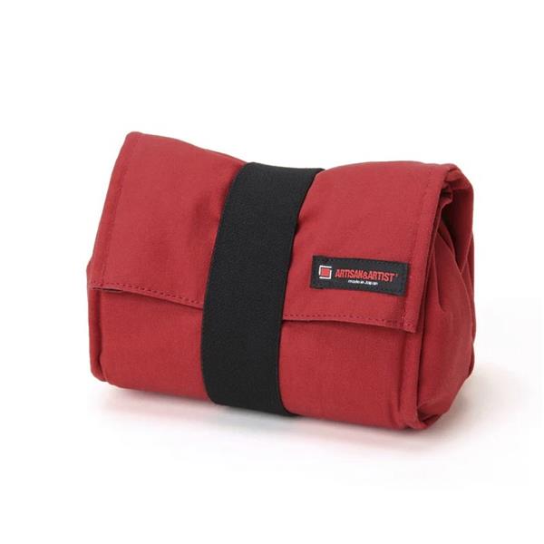 Artisan&Artist Canvas Camera Pouch Red L